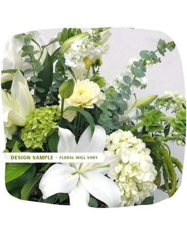 Seasonal Mix // Whites & Greens Flower Arrangement