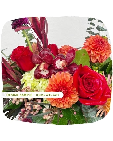 Seasonal Mix // Rubys & Reds Flower Arrangement